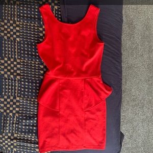 Red Sleeveless Summer Dress